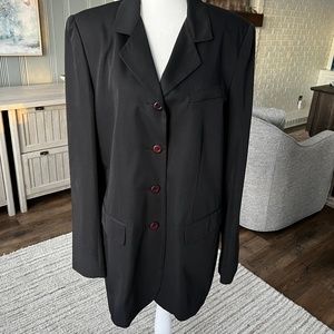 David N. Vintage Black Women's Blazer Jacket, size 10